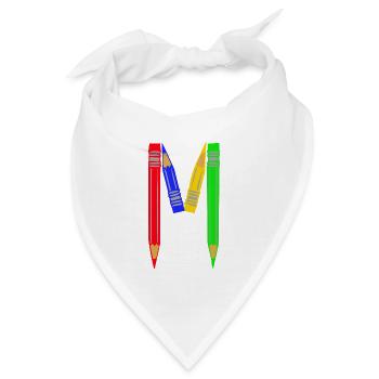 buntstifte m - Bandana - Weiß - Vorne