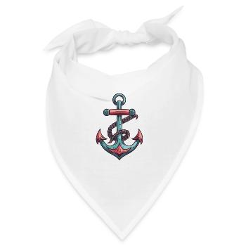 Anker Hafen - Bandana - Weiß - Vorne