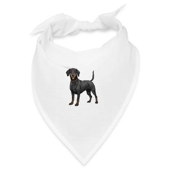 Dachshund Dackel - Bandana - Weiß - Vorne