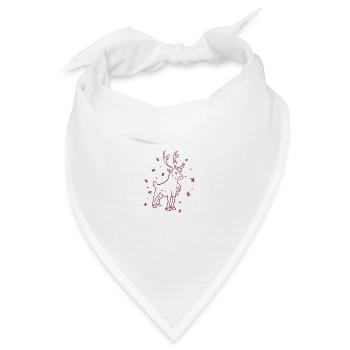 Elch - Naturschutz - Wildlife - Bandana - Weiß - Vorne