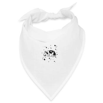 Ameisenbär - Zoo Naturschutz - Bandana - Weiß - Vorne