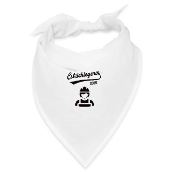 Estrichlegerin 2025 Beruf Estrichleger Bodenleger - Bandana - Weiß - Vorne