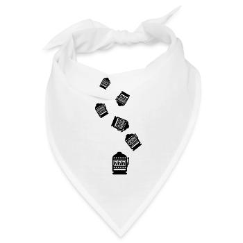 Einarmiger bandit Silhouette icon - Bandana - Weiß - Vorne