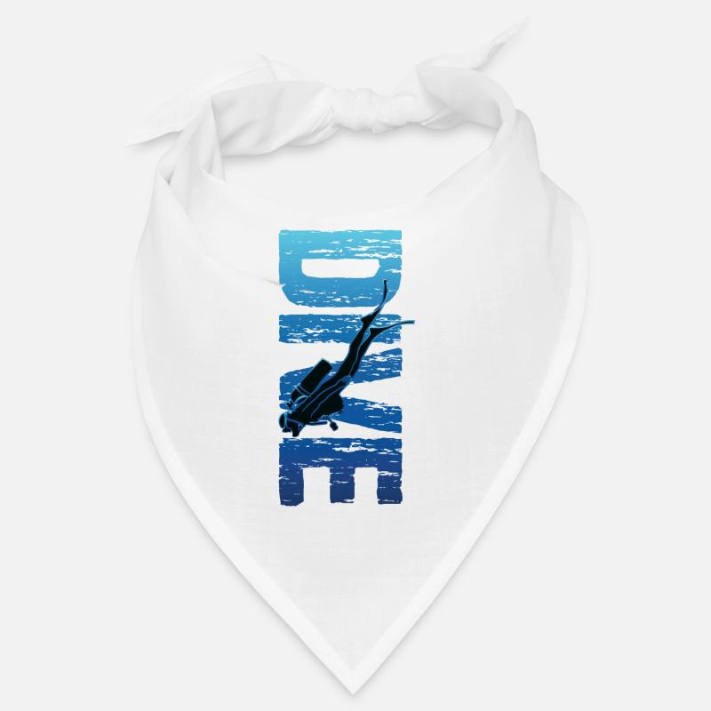 Plongée Texte Vertical Vintage Scuba Diver Bandana