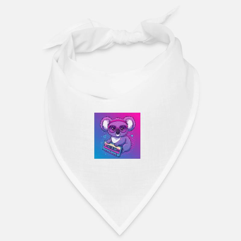 Funny Koala with Cassette - 80s Vibes Bandana