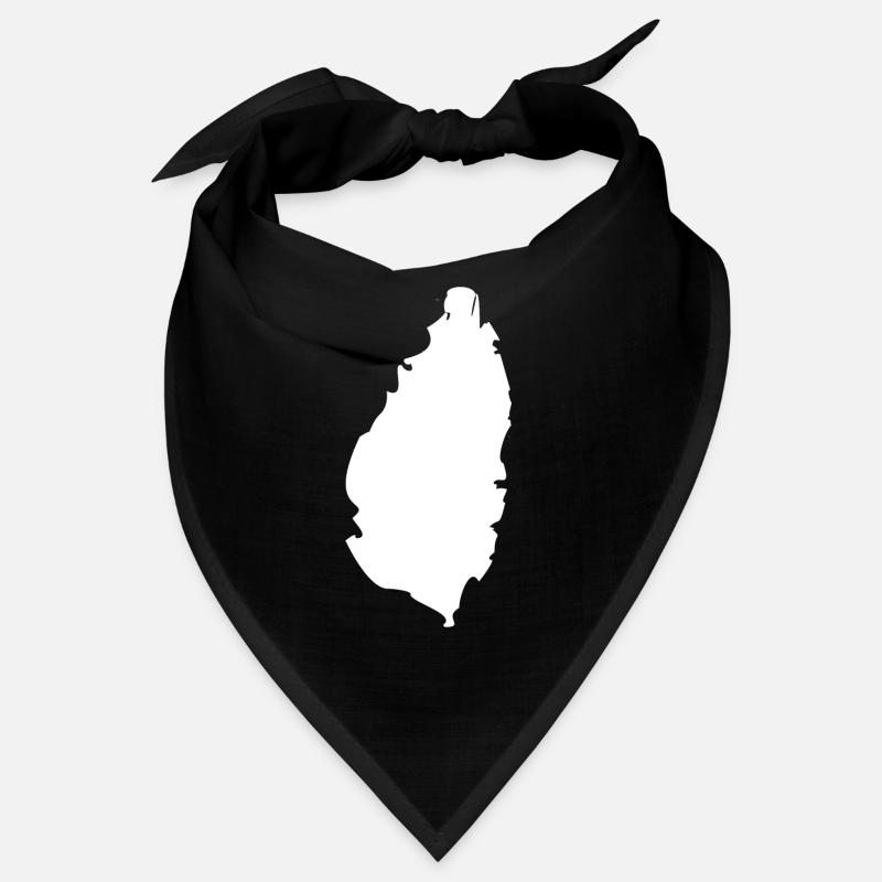 Drapeau de carte Sainte-Lucie Bandana