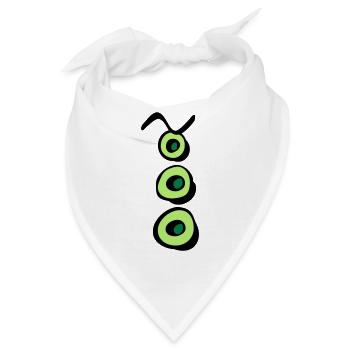 tentakel_p - Bandana - Weiß - Vorne