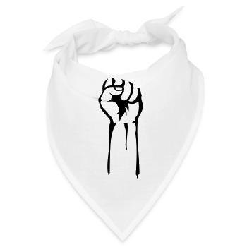 stencil faust - Bandana - Weiß - Vorne