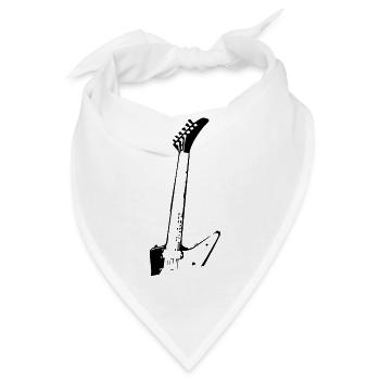 E-Gitarre - Bandana - Weiß - Vorne