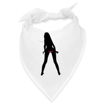 sexy tanga girl - Bandana - Weiß - Vorne