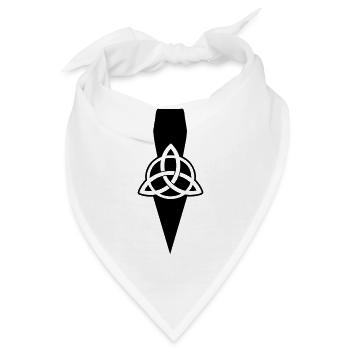 triskel triquetra Gungnir Speer des Gottes Odin - Bandana - Weiß - Vorne