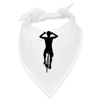 gewinnende Farbe des Radfahrers 1 - Bandana - Weiß - Vorne