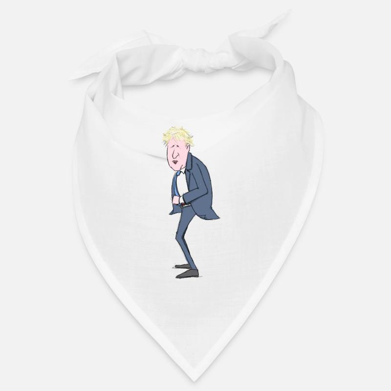 Boris Johnson illustration - Bandana - white