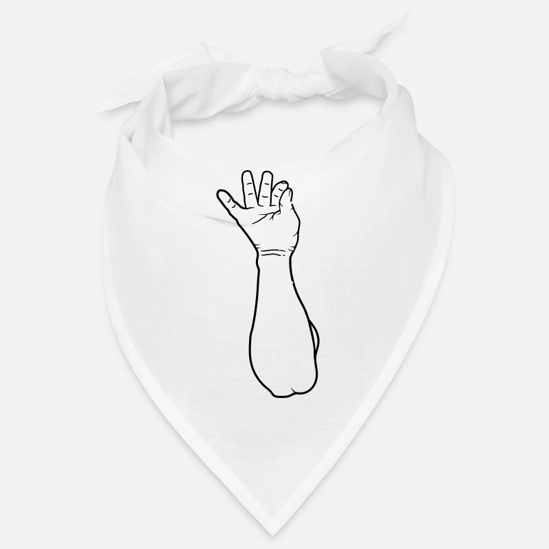 Les doigts dispersent le sel Bandana