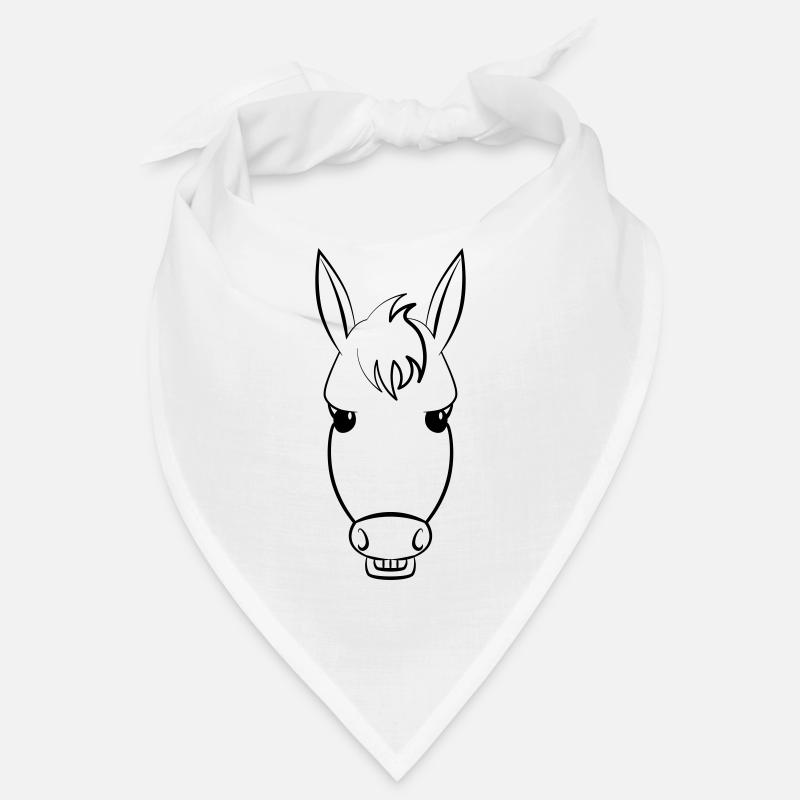 Grinning donkey shows its teeth Bandana
