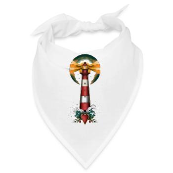 Leuchtturm - Bandana - Weiß - Vorne