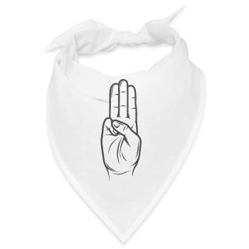 Tribute von Panem - Hunger Games - Bandana - Weiß - Vorne
