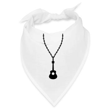 Schmuck Halskette Gitarrist Gitarre - Bandana - Weiß - Vorne
