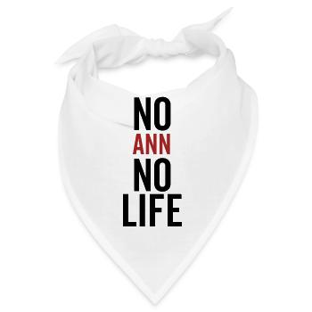 Nein Ann Kein Leben - Bandana - Weiß - Vorne