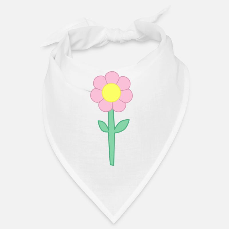 Fleur simple mais cute - Bandana - blanc
