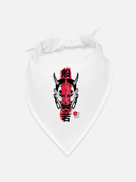 Masque Hannya - Bandana - blanc