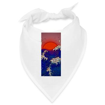 Sunny waves - Bandana - Weiß - Vorne