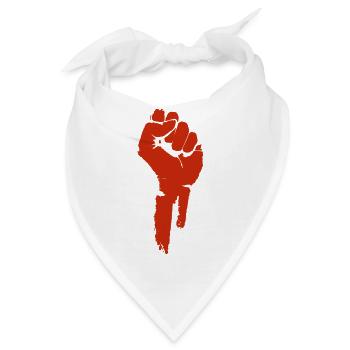 Protest und Revolution. Vereinigen. - Bandana - Weiß - Vorne