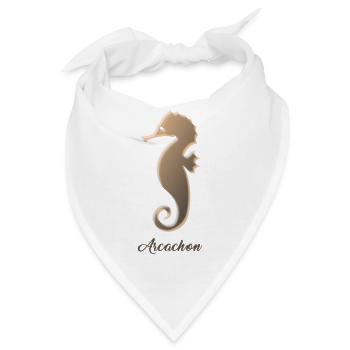 Seepferdchen - Bandana - Weiß - Vorne