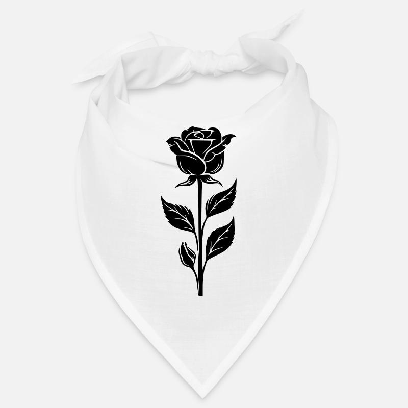 Simple rose design Bandana