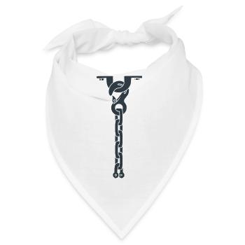Krawatte Halskette 506070 - Bandana - Weiß - Vorne