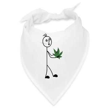 Hobbygärtner Strichmännchen - Bandana - Weiß - Vorne