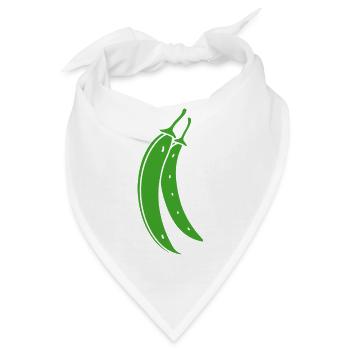 Französische Bohne - Bandana - Weiß - Vorne
