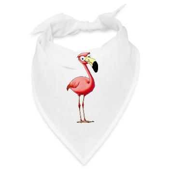 Flamingos Style - Bandana - Weiß - Vorne