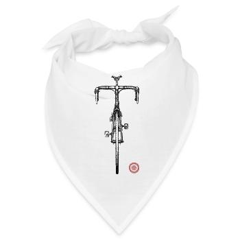 Rennrad  - Bandana - Weiß - Vorne