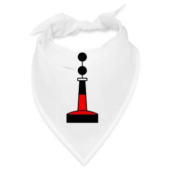 Tonne - Boje Nordsee Segeln Ostsee Maritim - Bandana - Weiß - Vorne