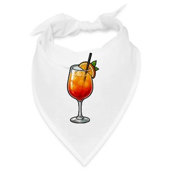 Sommer-Cocktail  - Bandana - Weiß - Vorne