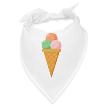 Sahne - Bandana - Weiß - Vorne