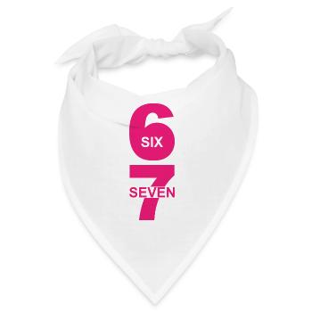 Six Seven - 67 - Meme - Basketball - 6-7 - Bandana - Weiß - Vorne