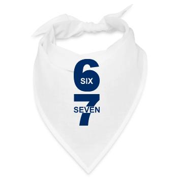 Six Seven - 67 - Meme - Basketball - 6-7 - Bandana - Weiß - Vorne