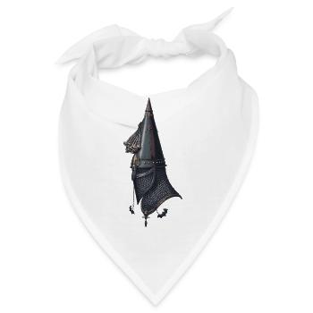 Gotische Fantasie-Kiefernzapfen - Bandana - Weiß - Vorne
