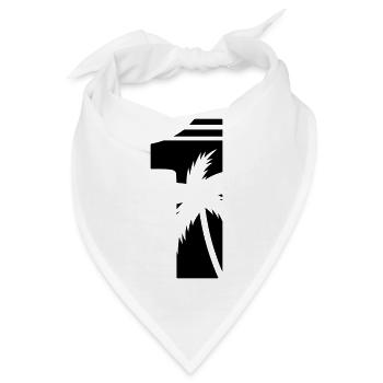 1_palmen - Bandana - Weiß - Vorne