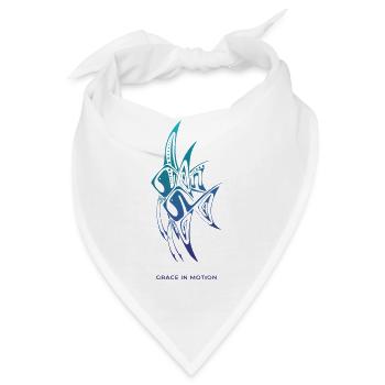 Grace in Motion – Elegante Skalare - Bandana - Weiß - Vorne