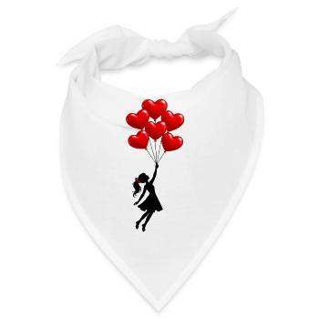 Flying Girl - Bandana - Weiß - Vorne