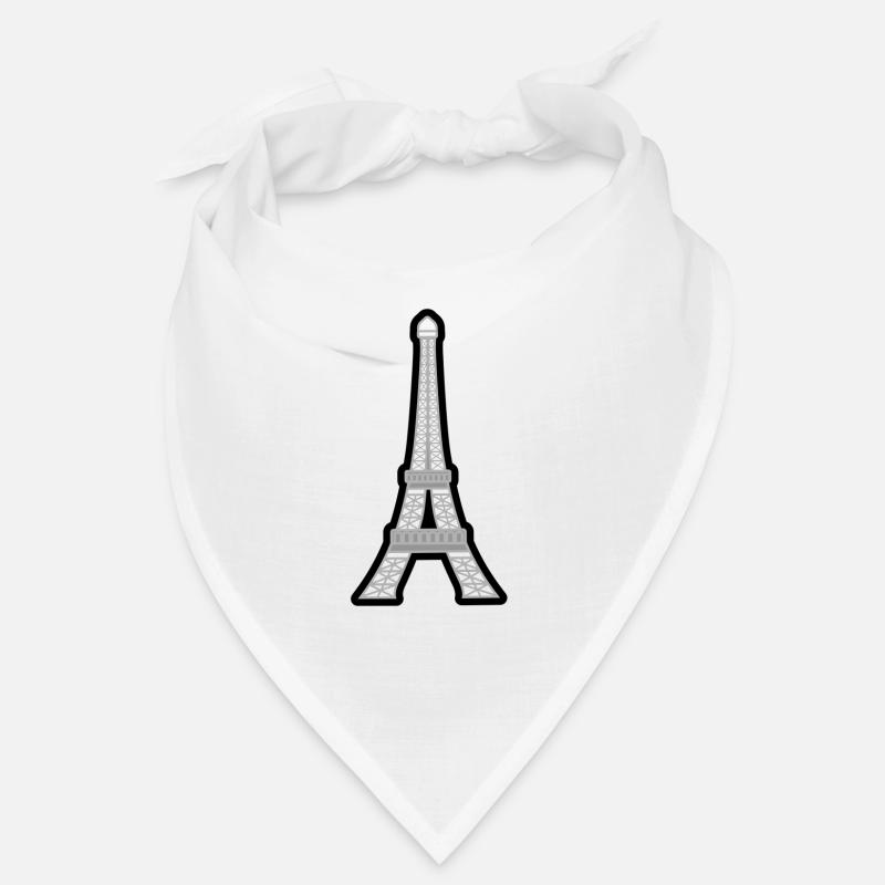 Eiffelturm - Bandana - Weiß