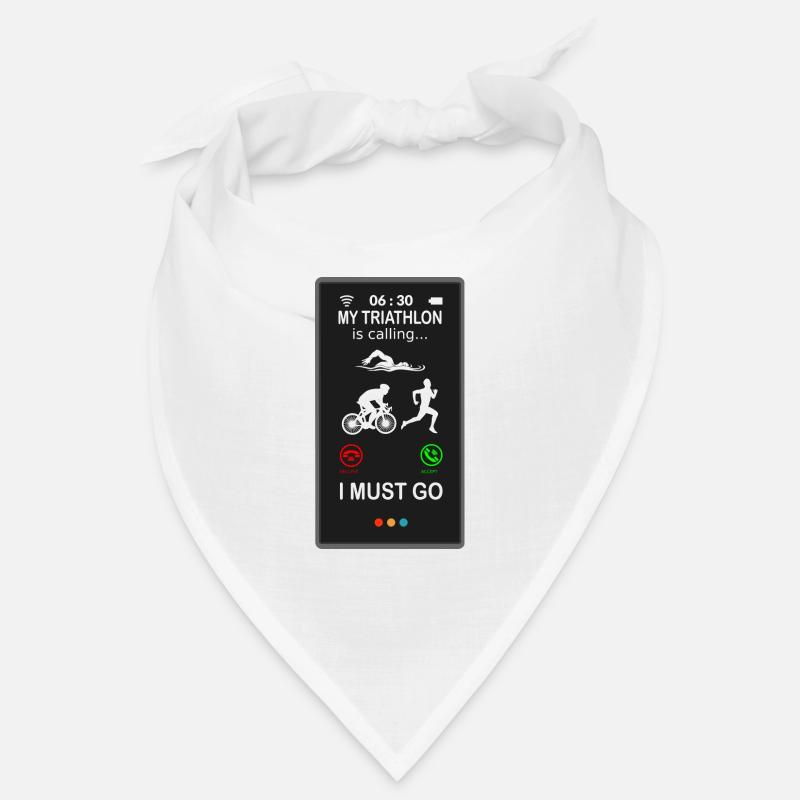 Triathlon is Calling witziger Lustig Spruch Bandana