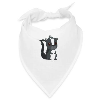 Stinktier - Bandana - Weiß - Vorne
