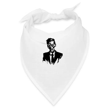 Zombie Untoter Halloween Horror - Bandana - Weiß - Vorne
