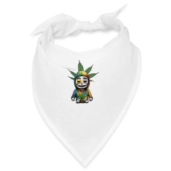 Die Party Marihuana Cartoonfigur Rebellion - Bandana - Weiß - Vorne