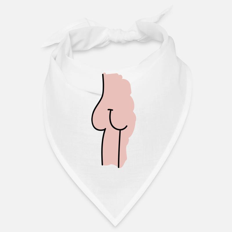 Bare butt illustration gift Bandana