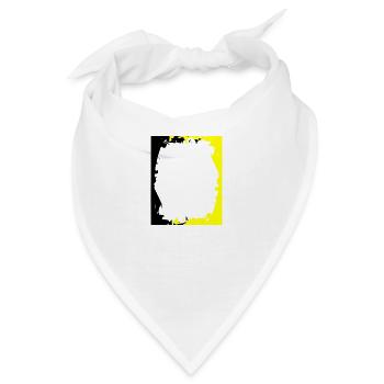 farbiger Krach Rahmen - Bandana - Weiß - Vorne